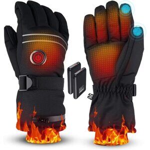 Heated Gloves for Men Women, Rechargeable Battery Heated Gloves with Touchscreen